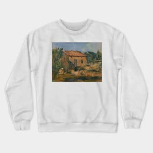 Abandoned House near Aix-en-Provence by Paul Cezanne Crewneck Sweatshirt